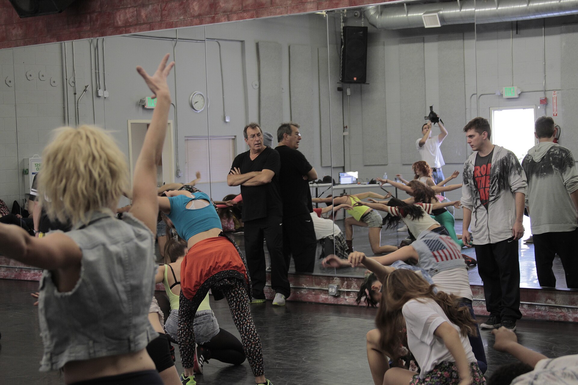 Choreographer Paul Becker and director Kenny Ortega