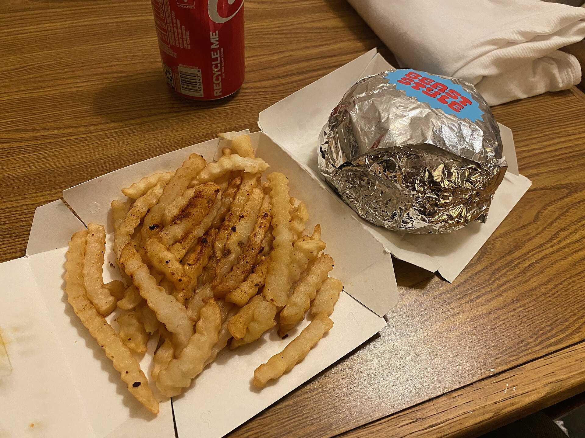 A MrBeast Burger delivery meal